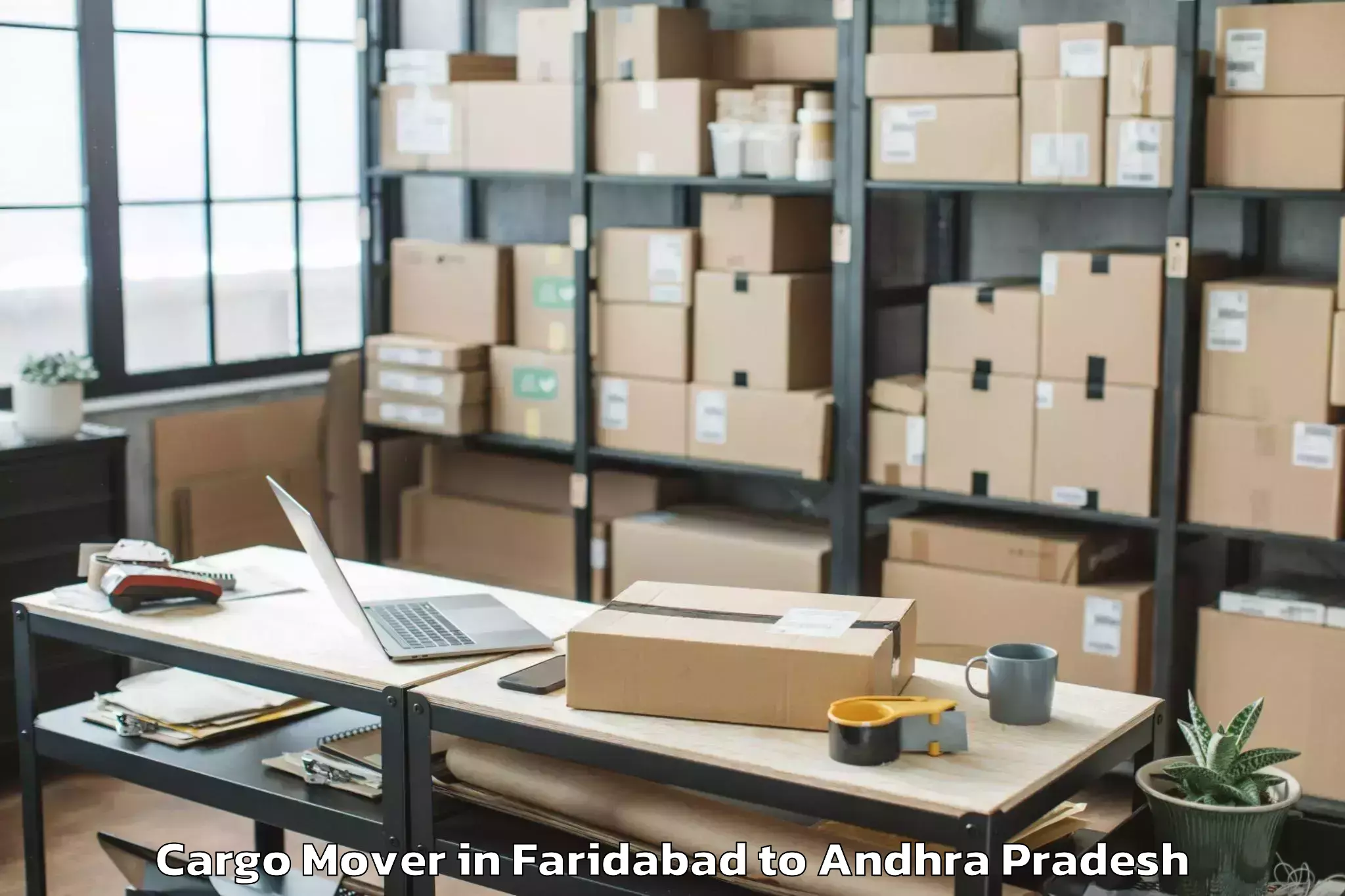 Leading Faridabad to Kothavalasa Cargo Mover Provider